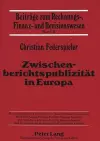 Zwischenberichtspublizitaet in Europa cover