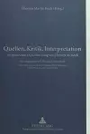 Quellen, Kritik, Interpretation cover