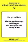 Die Deregulierungswirkungen Der Europaeischen Integration cover