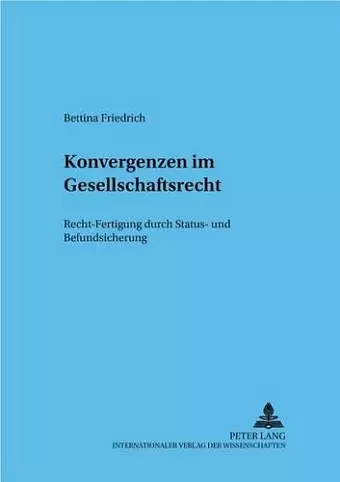 Konvergenzen Im Gesellschaftsrecht cover