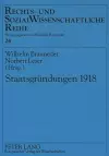 Staatsgruendungen 1918 cover