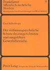 Der Verfassungsrechtliche Schutz Des Eingerichteten Und Ausgeuebten Gewerbebetriebs cover