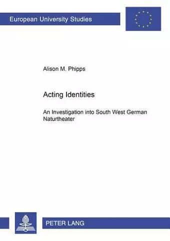 Acting Identities cover