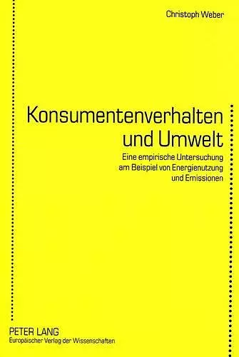 Konsumentenverhalten Und Umwelt cover