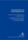 Sprachgeschichte ALS Textsortengeschichte cover