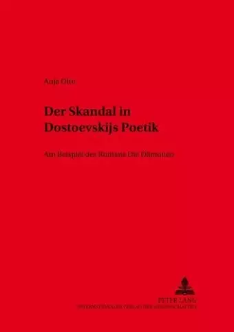 Der Skandal in Dostoevskijs Poetik cover