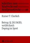 Betrug (§ 263 Stgb), Veruebt Durch Doping Im Sport cover