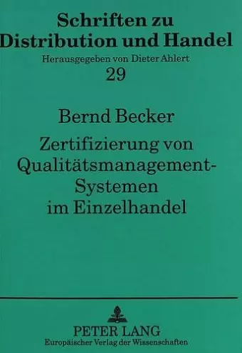 Zertifizierung Von Qualitaetsmanagement-Systemen Im Einzelhandel cover