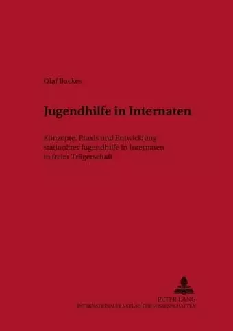 Jugendhilfe in Internaten cover