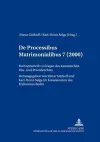 de Processibus Matrimonialibus cover