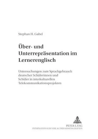 Ueber- Und Unterrepraesentation Im Lernerenglisch cover