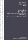 50 Jahre Musikwissenschaftliches Institut in Hamburg cover