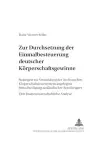 Zur Durchsetzung Der Einmalbesteuerung Deutscher Koerperschaftsgewinne cover