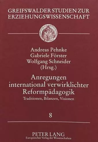 Anregungen International Verwirklichter Reformpaedagogik cover