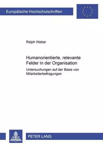 Humanorientierte, Relevante Felder in Der Organisation cover
