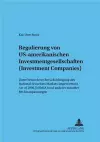 Regulierung Von Us-Amerikanischen Investmentgesellschaften (Investment Companies) cover