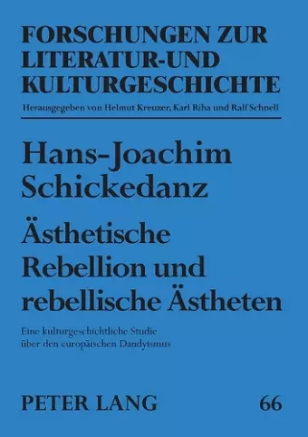 Aesthetische Rebellion und rebellische Aestheten cover