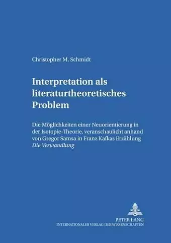 Interpretation ALS Literaturtheoretisches Problem cover