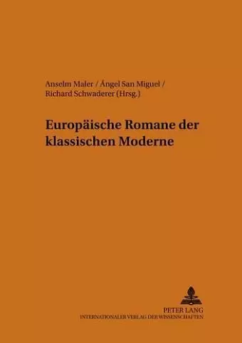 Europaeische Romane Der Klassischen Moderne cover