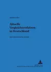 Aktuelle Vergleichsverfahren in Deutschland cover