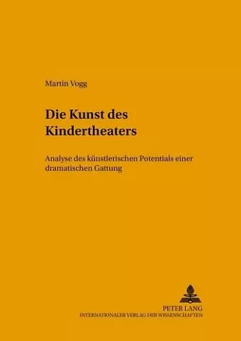 Die Kunst Des Kindertheaters cover