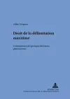 Droit de la Délimitation Maritime cover