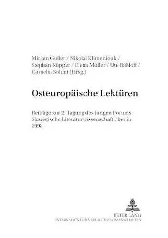 Osteuropaeische Lektueren cover