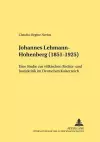 Johannes Lehmann-Hohenberg (1851-1925) cover