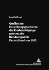 Quellen Zur Entstehungsgeschichte Des Flurbereinigungsgesetzes Der Bundesrepublik Deutschland Von 1953 cover