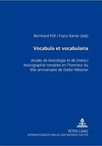 Vocabula Et Vocabularia cover