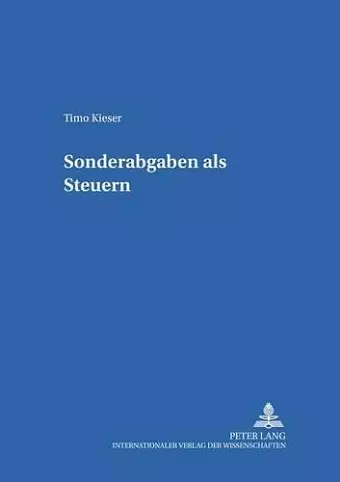 Sonderabgaben ALS Steuern cover