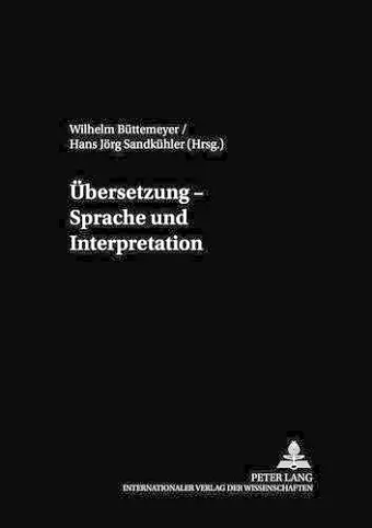 Uebersetzung - Sprache Und Interpretation cover