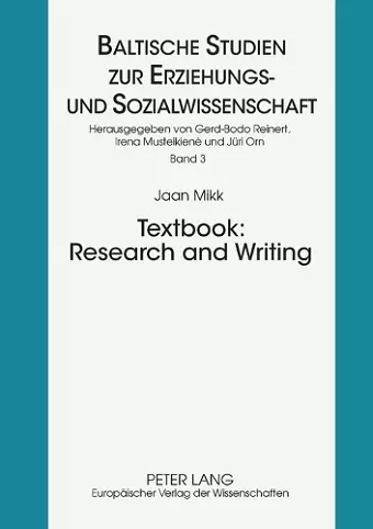 Textbook: Research and Writing cover