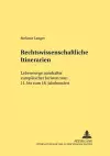 Rechtswissenschaftliche Itinerarien cover