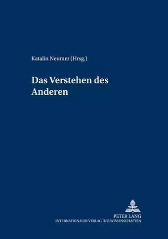 Das Verstehen Des Anderen cover