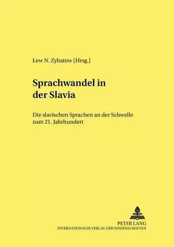 Sprachwandel in Der Slavia cover