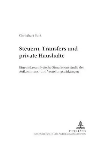 Steuern, Transfers Und Private Haushalte cover