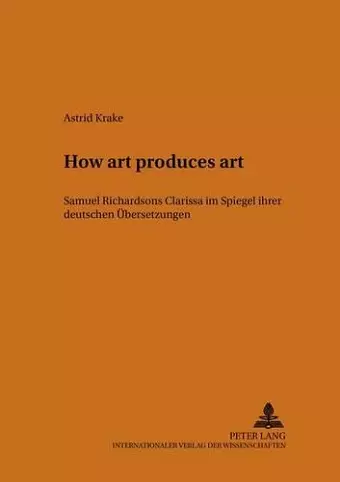 "How Art Produces Art" cover