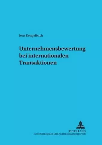 Unternehmensbewertung Bei Internationalen Transaktionen cover