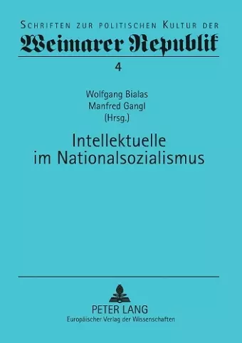 Intellektuelle im Nationalsozialismus cover