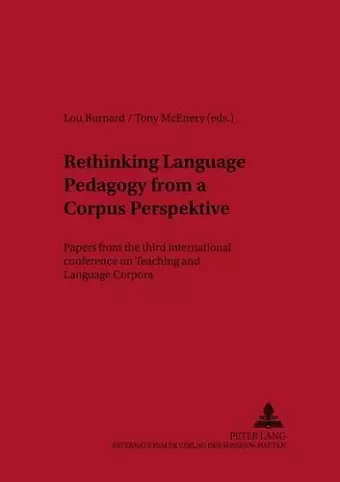 Rethinking Language Pedagogy from a Corpus Perspective cover