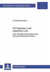 Die Hypotaxe in Der Englischen Lyrik cover