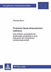 Probleme Literaturtheoretischer Definition cover