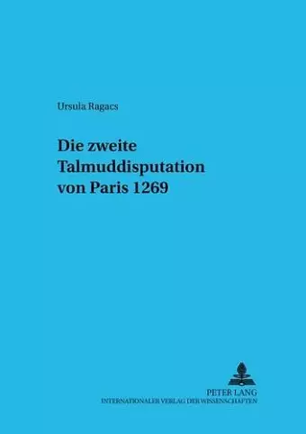 Die Zweite Talmuddisputation Von Paris 1269 cover