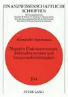 Negative Einkommensteuer, Lohnsubventionen Und Langzeitarbeitslosigkeit cover