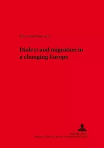 Dialect and Migration in a Changing Europe cover