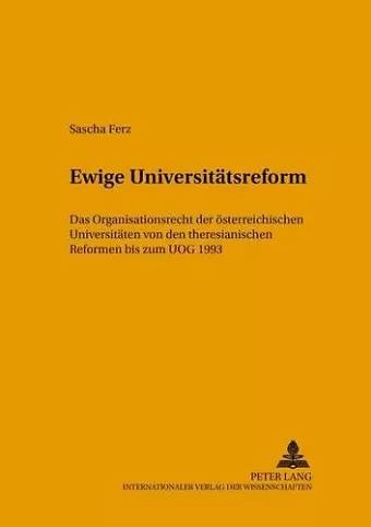 Ewige Universitaetsreform cover