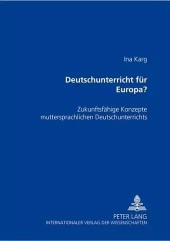 Deutschunterricht Fuer Europa? cover