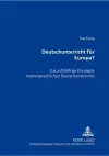 Deutschunterricht Fuer Europa? cover