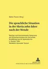 Die Sprachliche Situation in Der Slavia Zehn Jahre Nach Der Wende cover